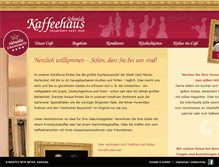 Tablet Screenshot of kaffeehaus-schmidt.de